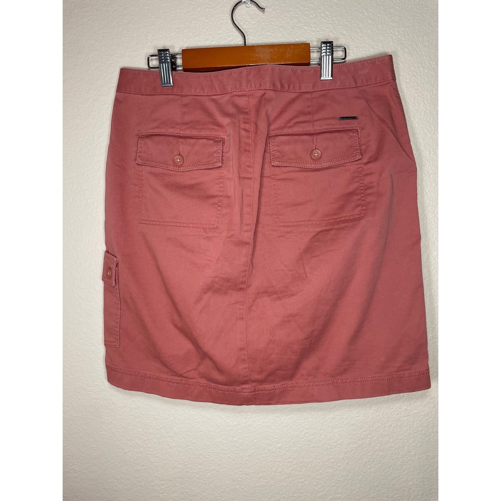 LL Bean Favorite Fit Cargo Skirt Pink Cotton Stretch Petite size 6 outdoor - Picture 2 of 10